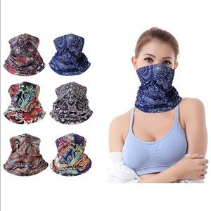 6 pack of face mask neck gaiters